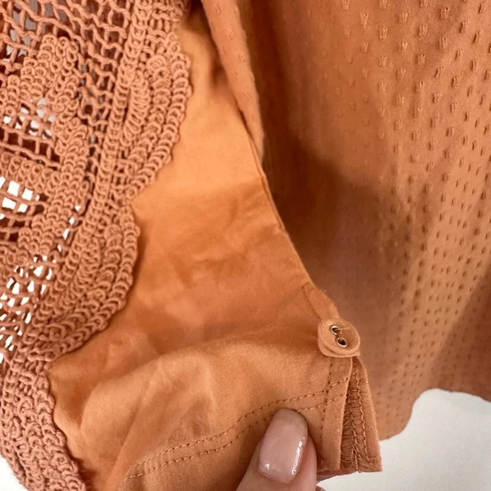 NWT Free People Brunch Date Crochet Lace Top